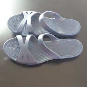 Navy blue slip on Crocs Size 8